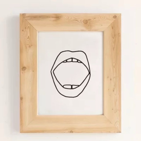 NWOT Urban Outfitters Cult Paper Mouth Art Print - Picture 5 of 6